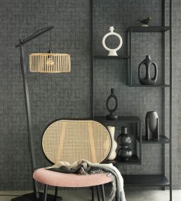 Rustic Check Wallpaper by Eijffinger Dark Green