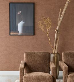 Rustic Plain Wallpaper by Eijffinger Orange/Terracotta