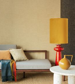 Rustic Stripe Wallpaper by Eijffinger Blue