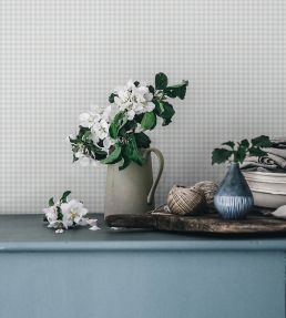 Ruta Wallpaper by Sandberg Misty Blue