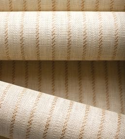 Ryker Stripe Wallpaper by Thibaut Beige