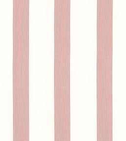Sabine Stripe Fabric by Thibaut Cranberry