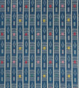 Safar Fabric by Sanderson Indigo/Multi