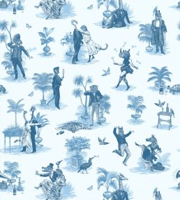 Safari Soiree Wallpaper by Divine Savages Bleu
