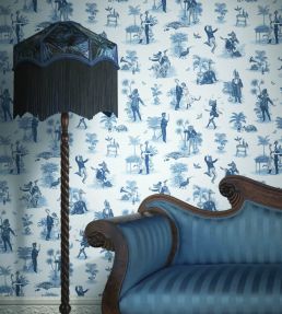 Safari Soiree Wallpaper by Divine Savages Bleu
