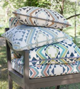 Sagamore Fabric by Thibaut Clay and Navy