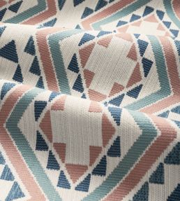 Sagamore Fabric by Thibaut Clay and Navy