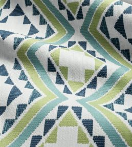 Sagamore Fabric by Thibaut Pear and Navy