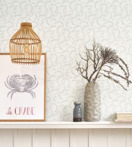 Saint Malo Wallpaper by Casadeco Bleu Glace