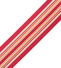 Saisons Stripe Border Trimming by Samuel & Sons Azalea