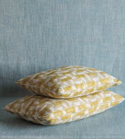 Salina Cushion 43 x 35cm by Fermoie Yellow