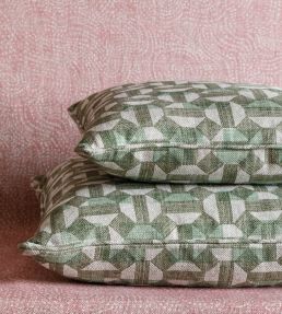 Salina Cushion 43 x 43cm by Fermoie Green