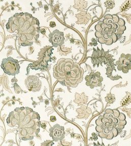 Salisbury Embroidery Fabric by Sanderson Yew Green