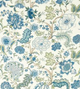 Salisbury Jacobean Fabric by Sanderson Tetbury Blue
