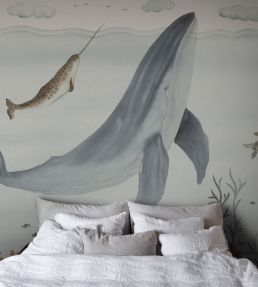Sally Mural by Sandberg Blue