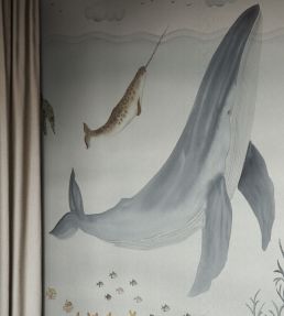 Sally Mural by Sandberg Blue