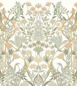 Salon des Miroirs Mural by Casamance Ivoire/dore