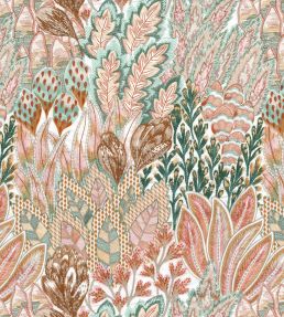 Salonga Fabric by Casamance Blanc/Blush