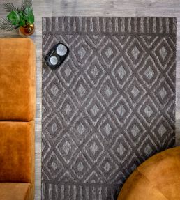 Asiatic Salta Diamond rug Charcoal SALT-02-120170 Charcoal
