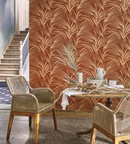 Samarra Wallpaper by Casadeco Rouille