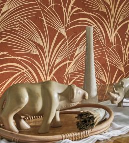 Samarra Wallpaper by Casadeco Rouille