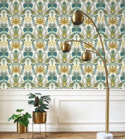 Samba Wallpaper by Casadeco Vert Canopee