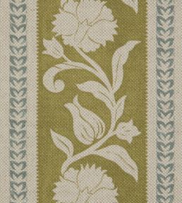 Sambourne Stripe Fabric by Liberty Kelp