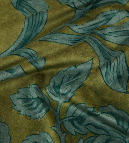 Sambourne Vine Velvet Fabric by Liberty Kelp