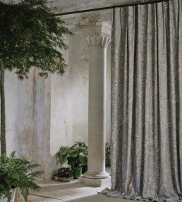 Sambourne Vine Fabric by Liberty Pewter