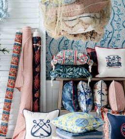 Samothraki Fabric by MINDTHEGAP Green White