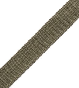 Positano Linen Border 25MM Trimming by Samuel & Sons Olive