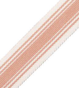 Sorrento Striped Border Trimming by Samuel & Sons Blush