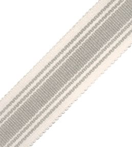 Sorrento Striped Border Trimming by Samuel & Sons Dove