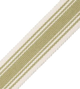 Sorrento Striped Border Trimming by Samuel & Sons Basil