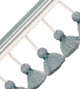 Sorrento Tassel Fringe Trimming by Samuel & Sons Blue Thistle