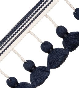 Sorrento Tassel Fringe Trimming by Samuel & Sons Indigo