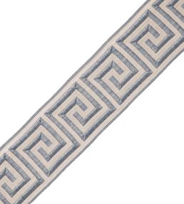 Aristotle Greek Key 35MM Trimming by Samuel & Sons Porcelain Blue