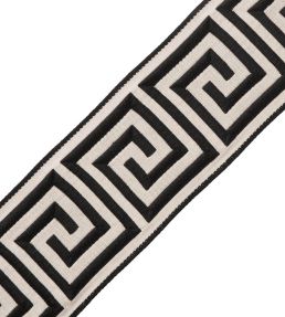 Aristotle Greek Key 70MM Trimming by Samuel & Sons Classic White / Black