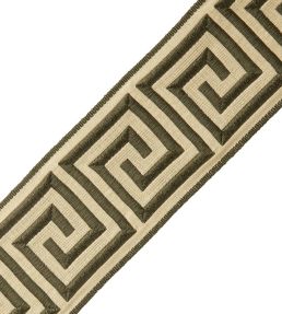 Aristotle Greek Key 70MM Trimming by Samuel & Sons Olive