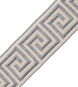 Aristotle Greek Key 70MM Trimming by Samuel & Sons Porcelain Blue