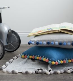 Cirque Pom Pom Fringe Trimming by Samuel & Sons Bluette