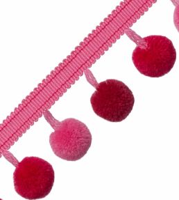 Cirque Pom Pom Fringe Trimming by Samuel & Sons Azalea