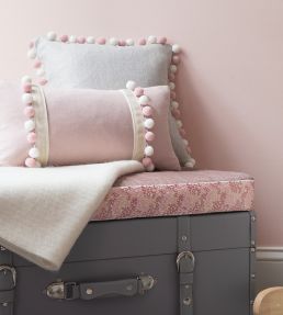 Cirque Pom Pom Fringe Trimming by Samuel & Sons Petal