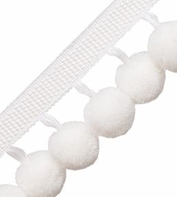 Dolce Pom Pom Fringe Trimming by Samuel & Sons Whipped Cream