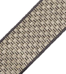 Tulum Border Trimming by Samuel & Sons Charcoal