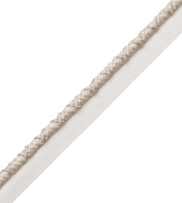 6mm Somerset Cord With Tape Trimming by Samuel & Sons Flax