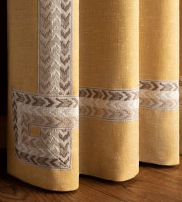 Somerset Ikat Border Trimming by Samuel & Sons Olive