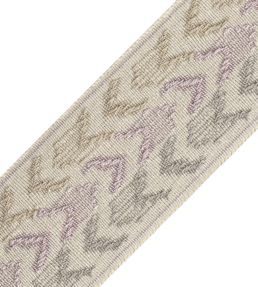 Somerset Ikat Border Trimming by Samuel & Sons Heather Grey