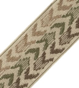 Somerset Ikat Border Trimming by Samuel & Sons Olive