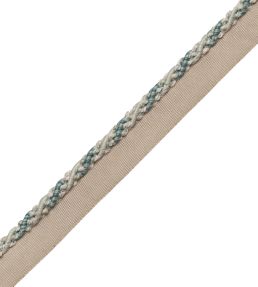 5mm Tiverton Cord With Tape Trimming by Samuel & Sons Aqua